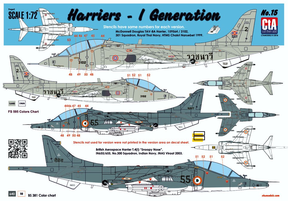 CtA Cut then Add CTA-015 1:72 BAe Harriers
