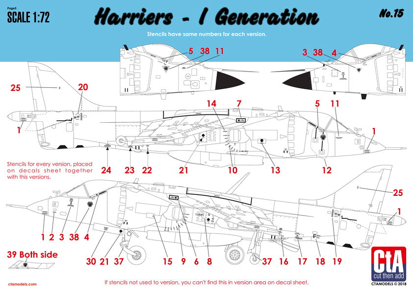 CtA Cut then Add CTA-015 1:72 BAe Harriers
