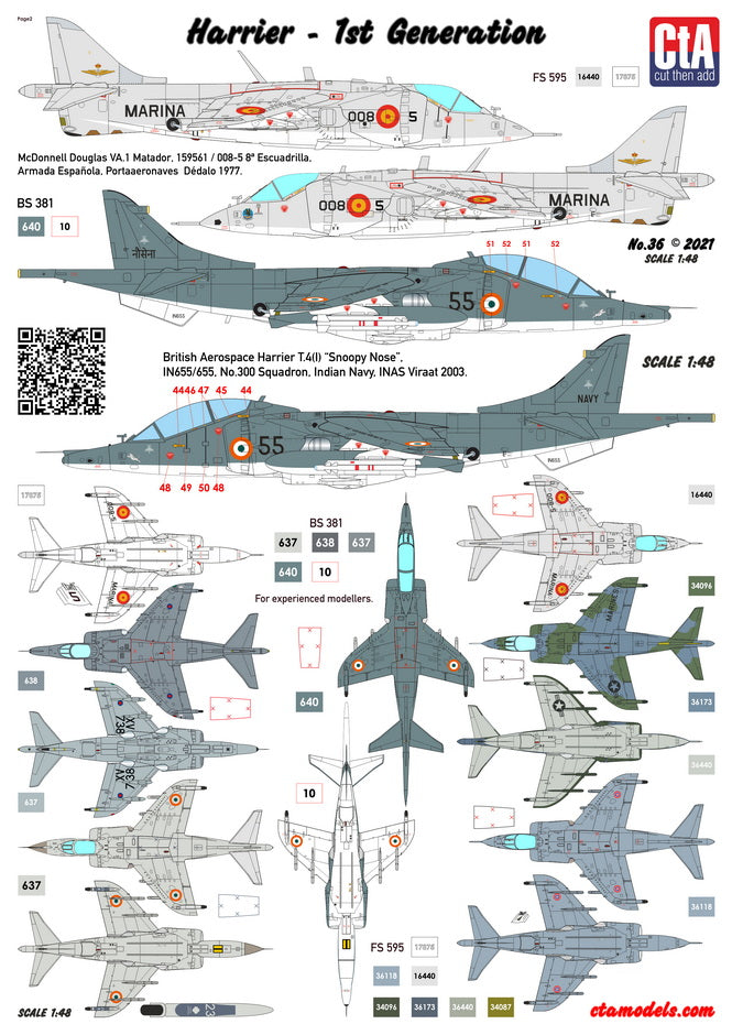 CtA Cut then Add CTA-036 1:48 BAe Harrier