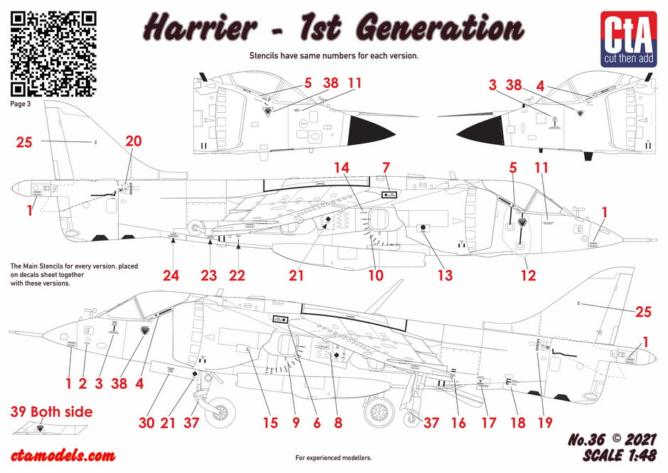 CtA Cut then Add CTA-036 1:48 BAe Harrier