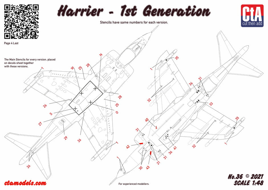 CtA Cut then Add CTA-036 1:48 BAe Harrier