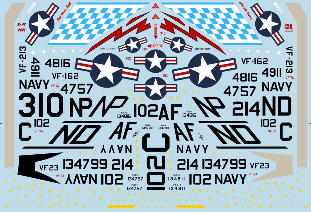 CtA Cut then Add CTA-042 1:48 Douglas F4D Skyray