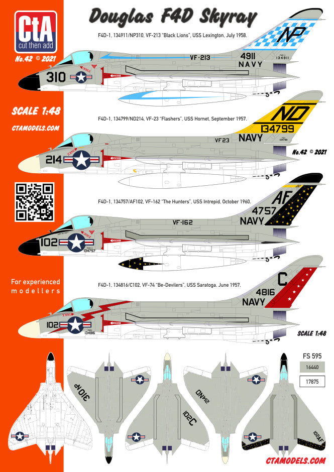 CtA Cut then Add CTA-042 1:48 Douglas F4D Skyray