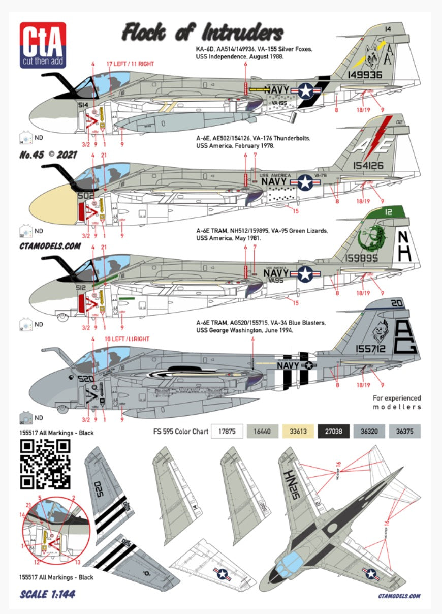 CtA Cut then Add CTA-045 1:144 "Flock of Intruder"