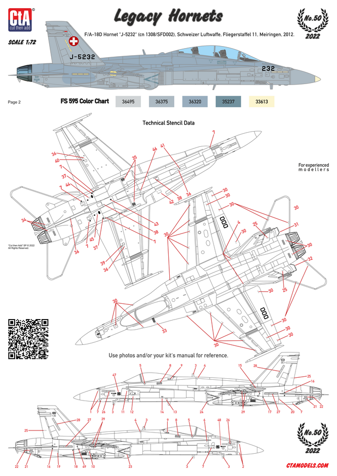 CtA Cut then Add CTA-050 1:72 "Legacy Hornets"