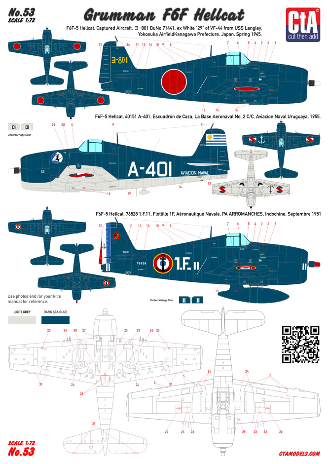 CtA Cut then Add CTA-053 1:72 Grumman F6F Hellcat