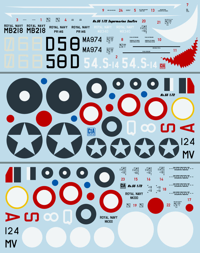 CtA Cut then Add CTA-055 1:72 Supermarine Seafire