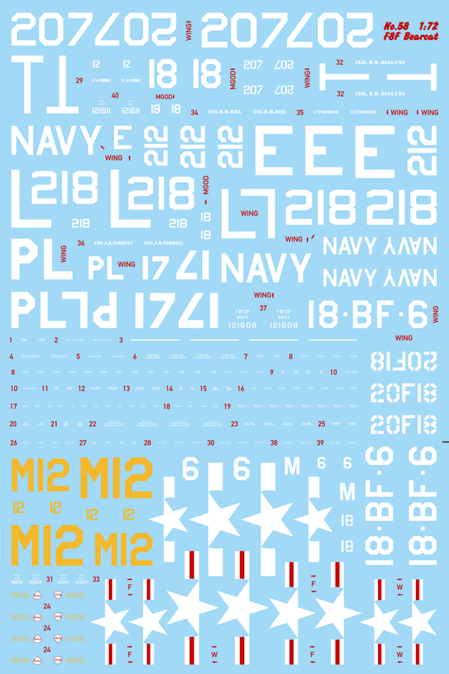 CtA Cut then Add CTA-058 1:72 Grumman F8F Bearcat
