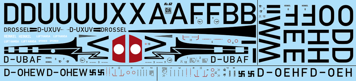 CtA Cut then Add CTA-062 1:72 Heinkel He-70 /He-170 / He-270