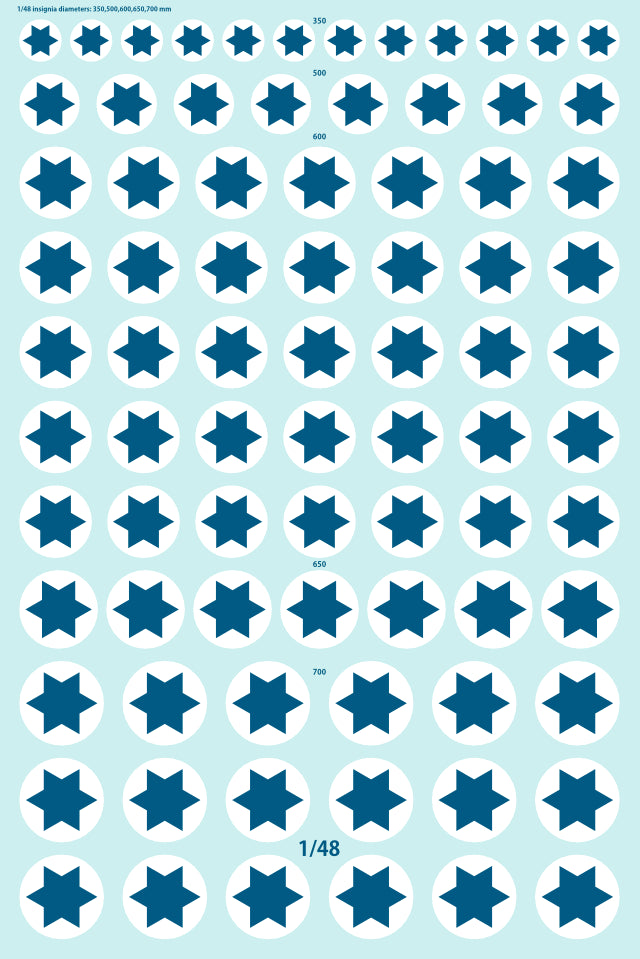CtA Cut then Add CTA-066 1:48 Heyl Ha'Avir Israeli National Insignia Roundels