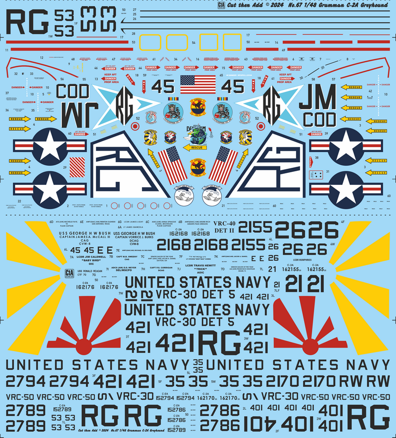 CtA Cut then Add CTA-067 1:48 Grumman C-2A Greyhound