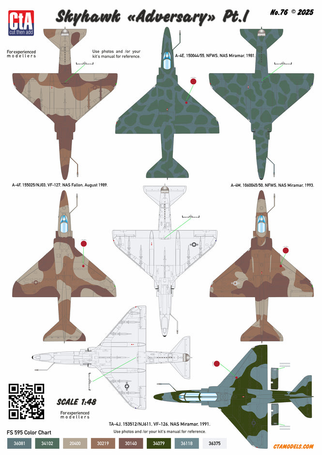 CtA Cut then Add CTA-076 1:48 Douglas Skyhawk "Adversary" Pt.I