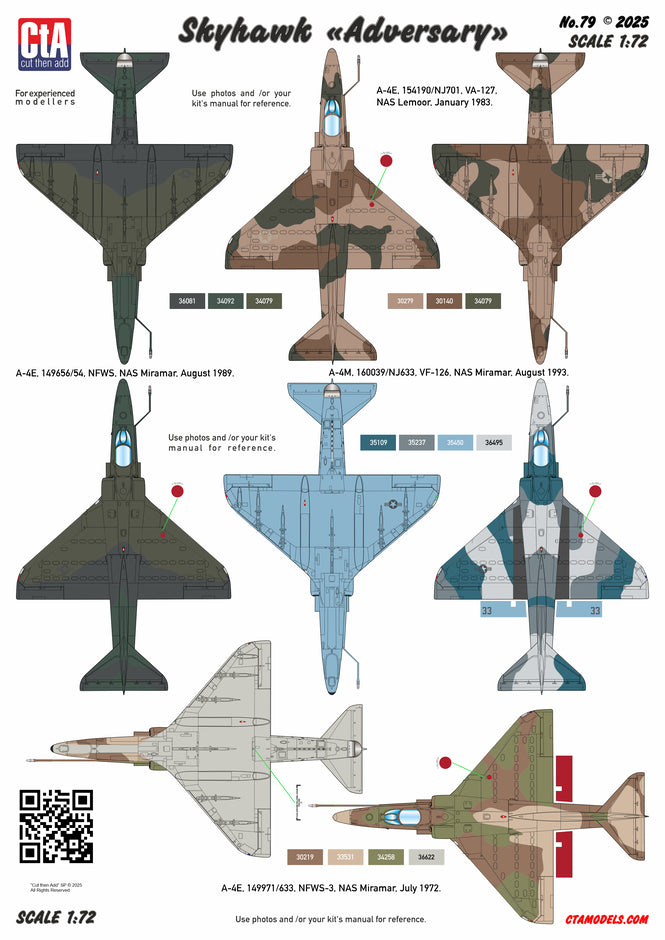CtA Cut then Add CTA-079 1:72 Douglas Skyhawk "Adversary"