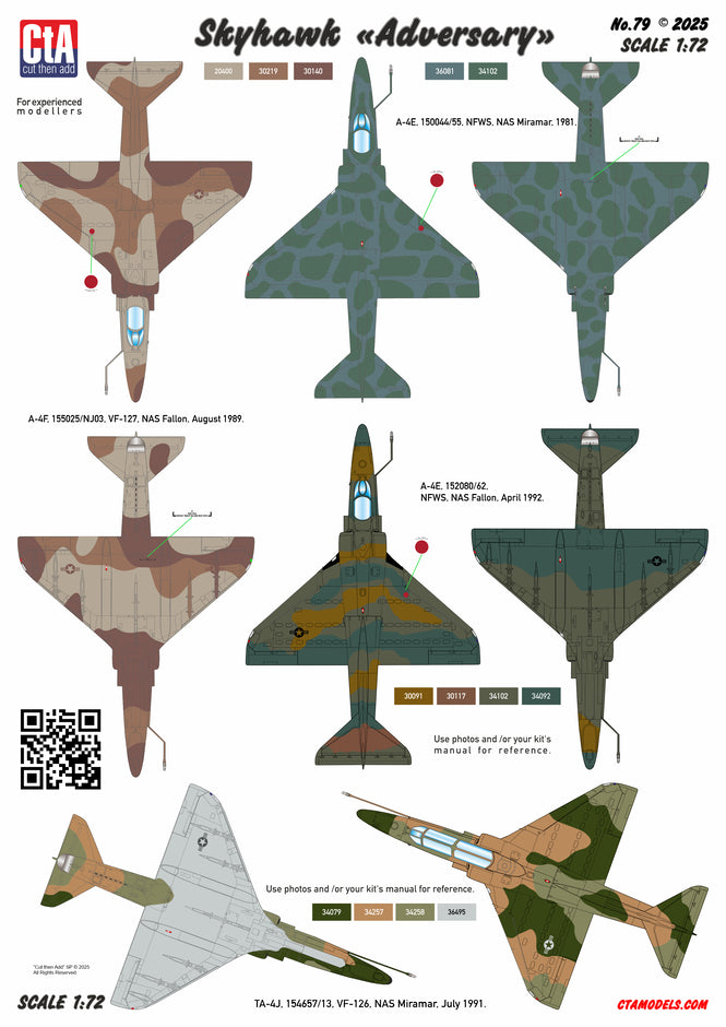 CtA Cut then Add CTA-079 1:72 Douglas Skyhawk "Adversary"