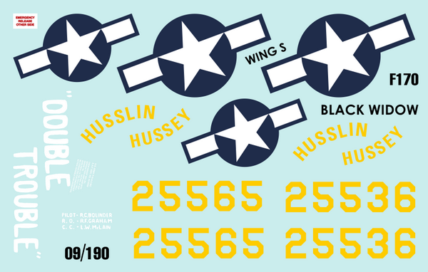 CtA Cut then Add CTA-099 1:72 Northrop P-61A Black Widow