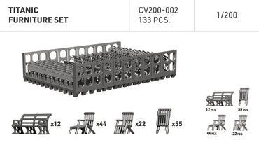 ION Model CV200-002 1:200 Titanic furniture set