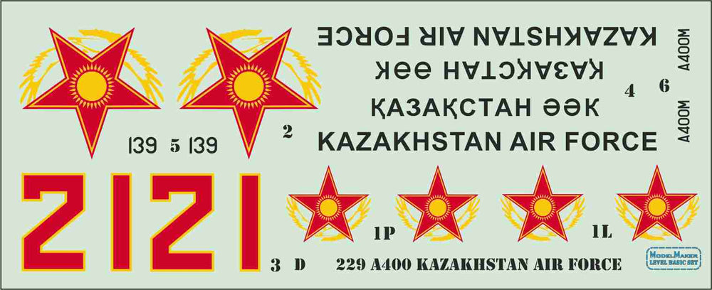 Model Maker Decals D144229 1:144 Airbus A400M Kazakhstan Air Force