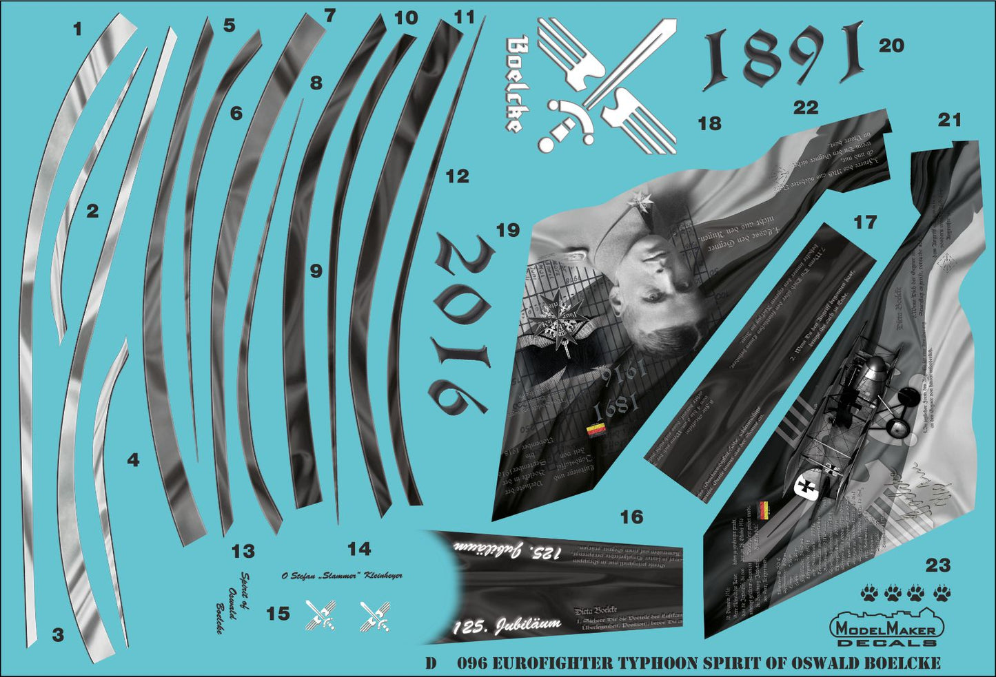 Model Maker D32096 1:32 German Eurofighter Typhoon Oswald Boelcke