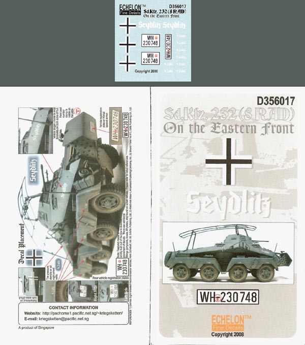 Echelon FD D356017 1:35 German Sd.Kfz.232
