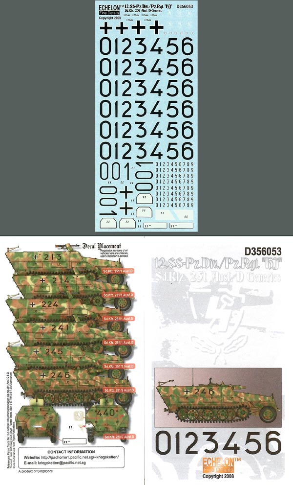 Echelon FD D356053 1:35 12.SS-Pz.Div./Pz.Rgt