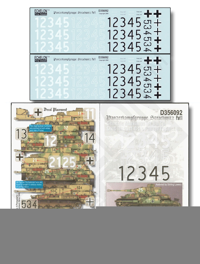 Echelon FD D356092 1:35 Panzerkampf-gruppe Strachwitz