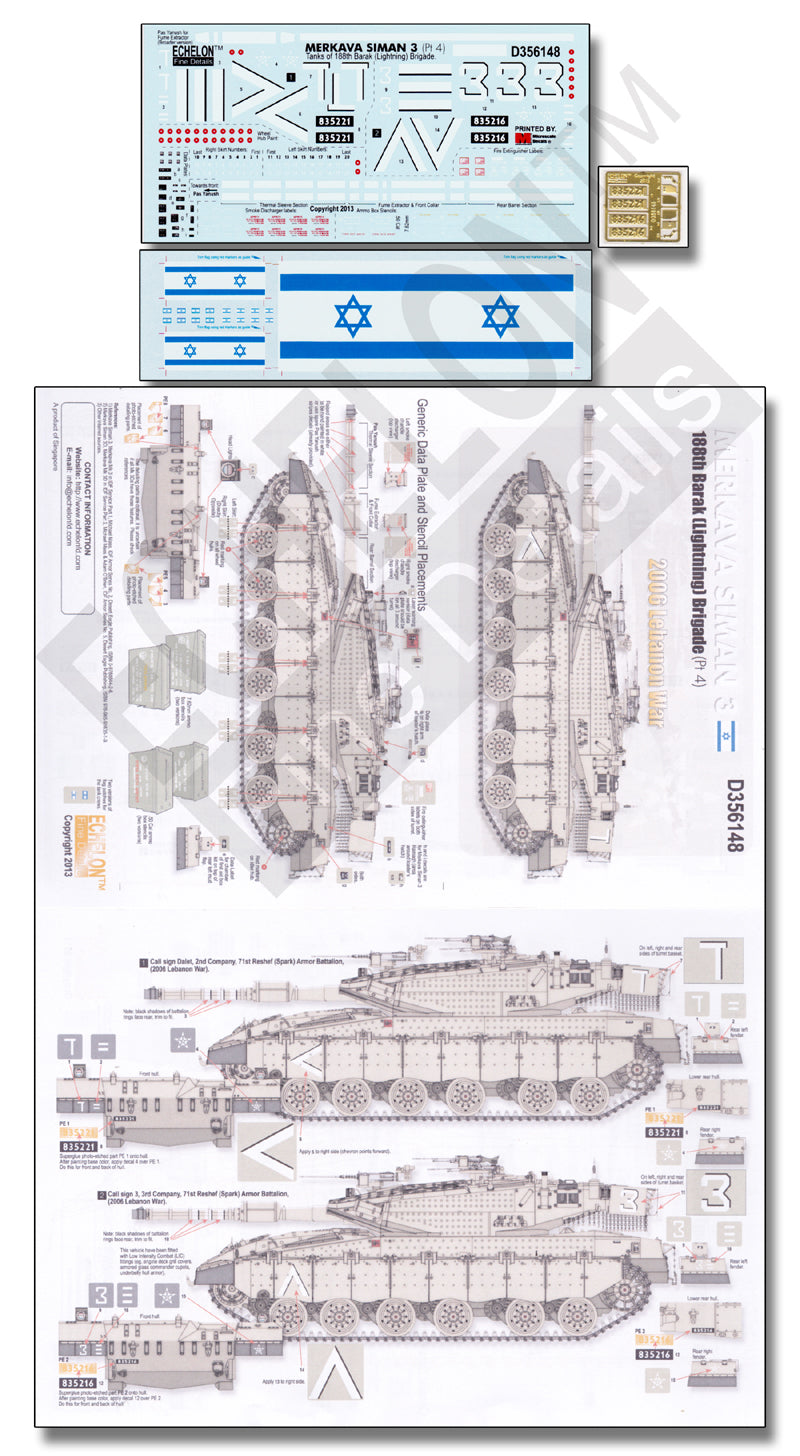 Echelon FD D356148 1:35 Merkava Siman 3