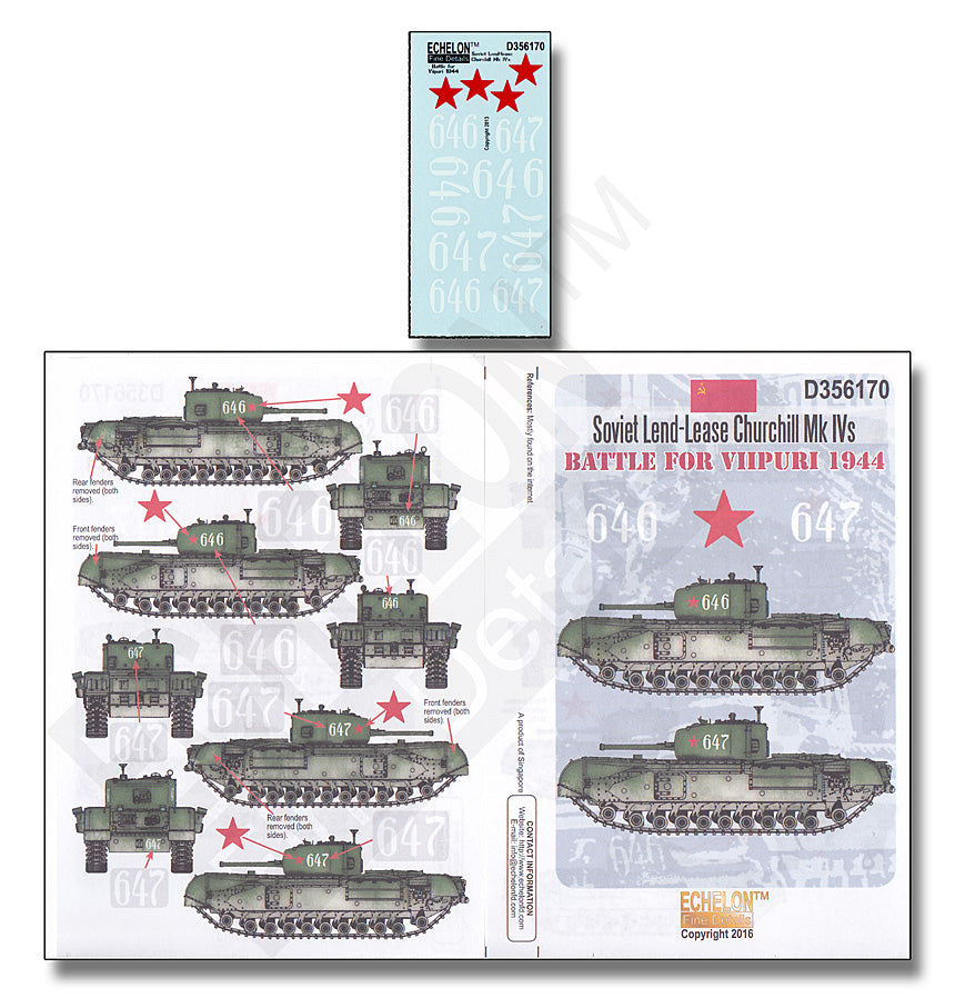 Echelon FD D356170 1:35 Soviet Lend-Lease Churchill Mk.Ivs