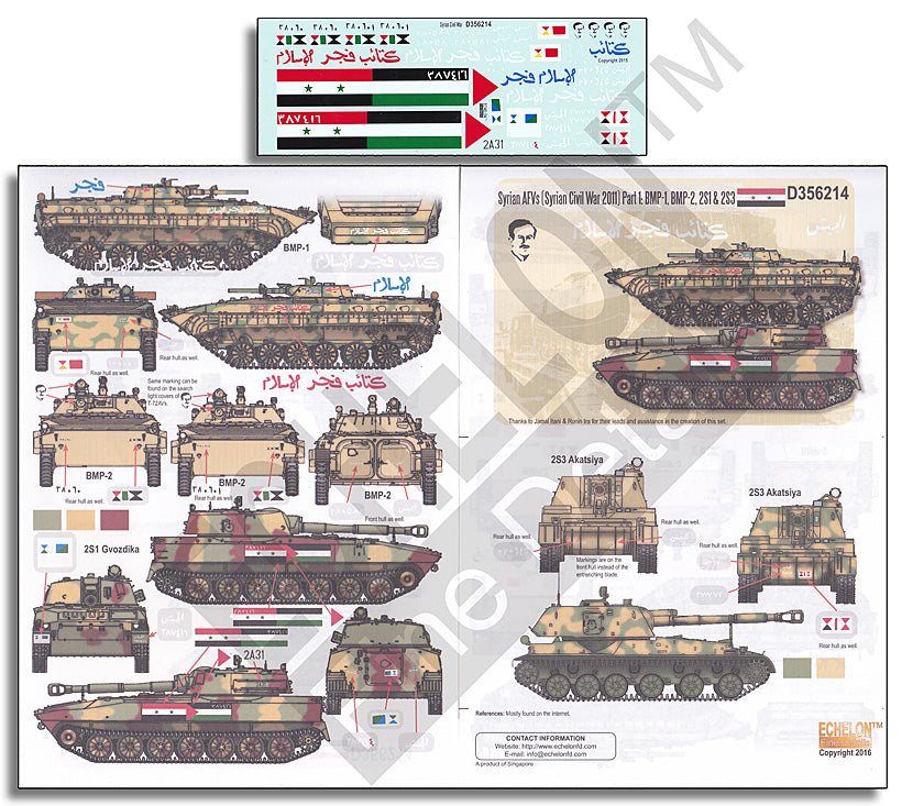 Echelon FD D356214 1:35 Syrian AFVs