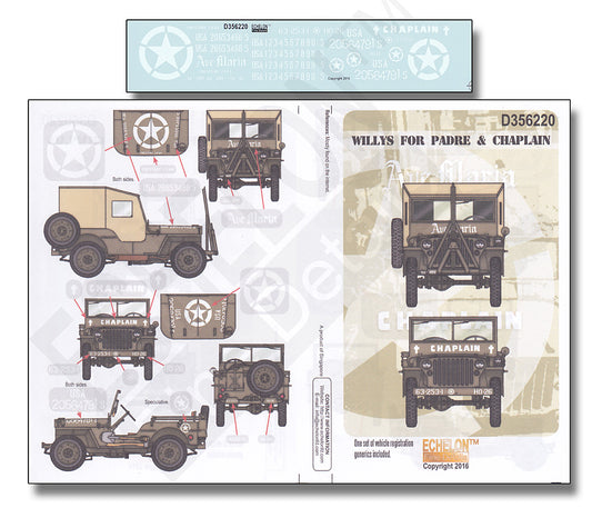 Echelon FD D356220 1:35 Willys for Padre & Chaplain