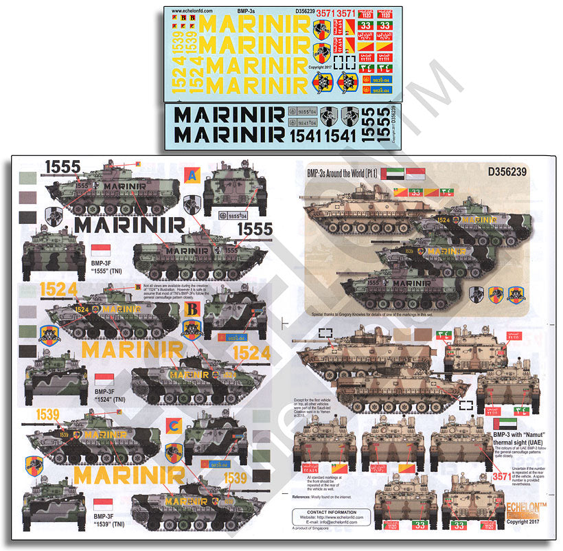 Echelon FD D356239 1:35 BMP-3s Around the World