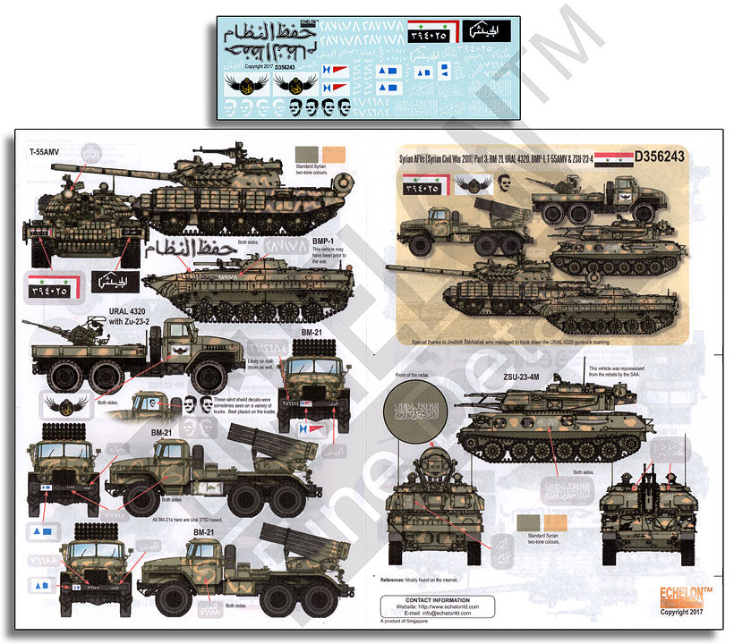 Echelon FD D356243 1:35 Syrian AFVs