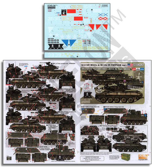 Echelon FD D356267 1:35 3/4 CAV M551s & M113s IN VIETNAM Part 2