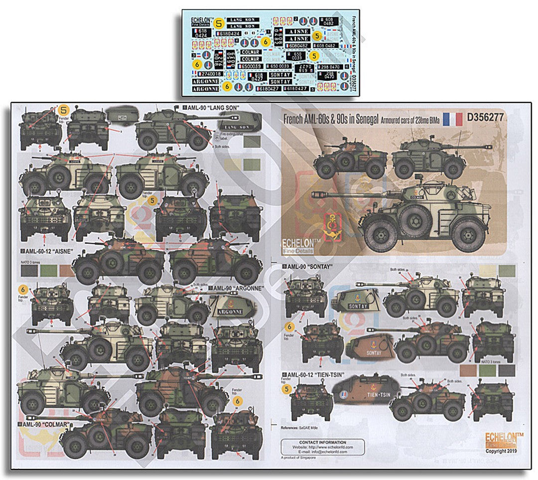Echelon FD D356277 1:35 French AML-60s & AML-90s in Senegal