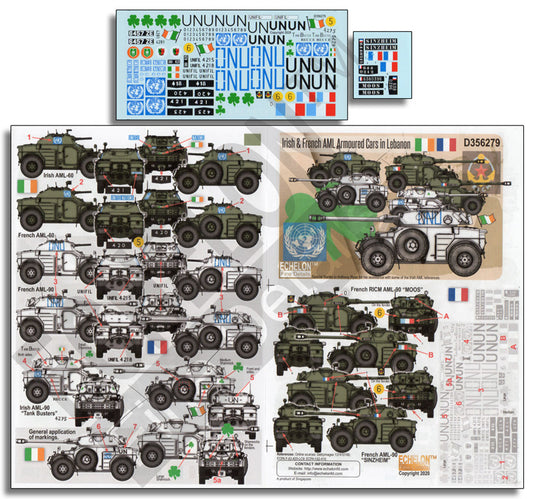 Echelon D356279 1:35 Irish & French AML-60 Light Armoured Cars