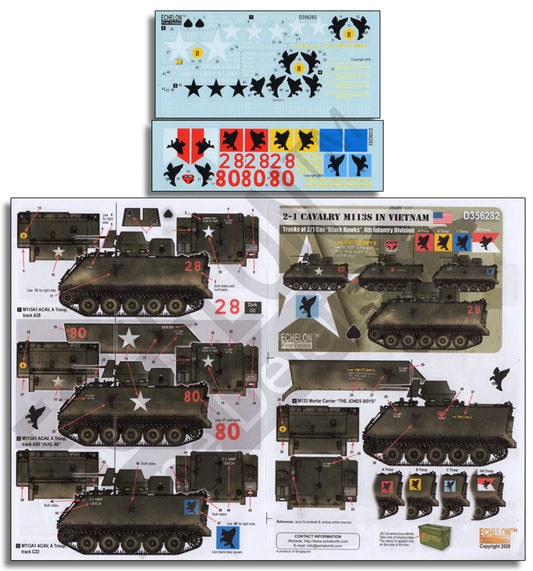 Echelon FD D356282 1:35 2-1 Cav M113s in Vietnam