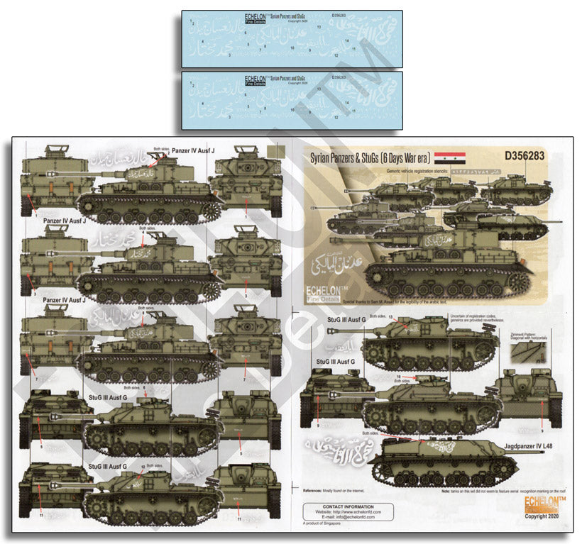 Echelon FD D356283 1:35 Syrian Panzers & StuGs