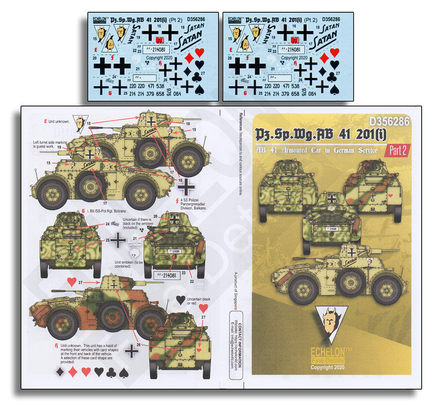 Echelon FD D356286 1:35 Pz.Sp.Wg.AB 41 201