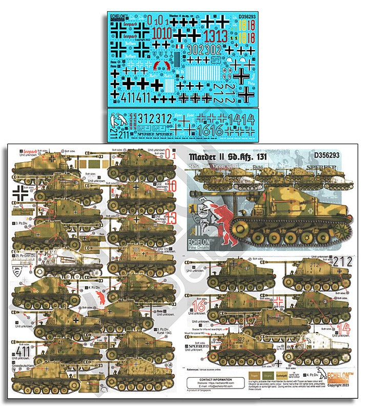 Echelon FD D356293 1:35 Marder II Sd.Kfz.131
