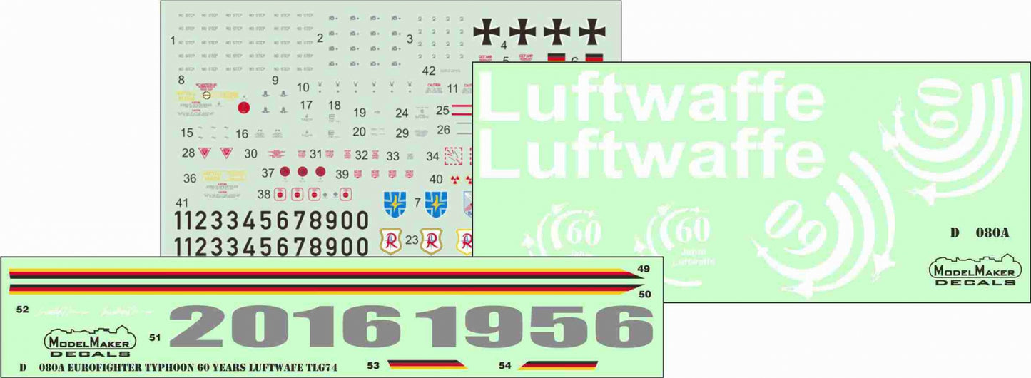 Model Maker D48080A 1:48 Eurofighter 60 Years Luftwaffe TLG 74