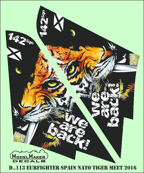 Model Maker Decals D48113 1:48 Spanish Typhoon NATO Tiger Meet 2016