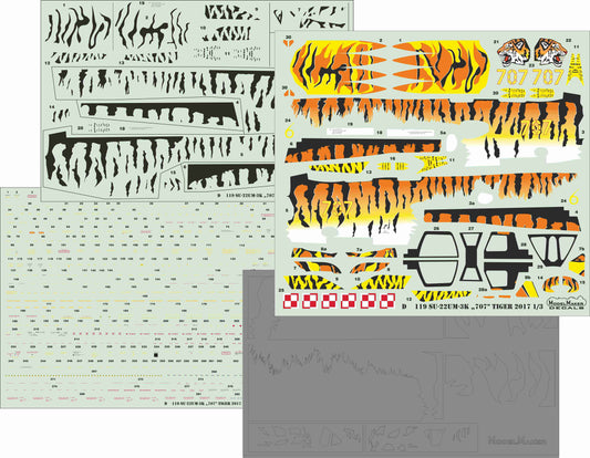 Model Maker Decals D48119 1:48 Sukhoi Su-22UM-3K '70' Tiger 2004 and 2017
