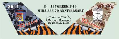Model Maker D48127 1:48 Greek F-16C Mira 335 NATO Tiger Meet 2018