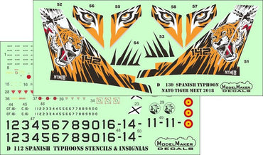 Model Maker Decals D48139 1:48 Spanish Typhoon NATO Tiger Meet 2018