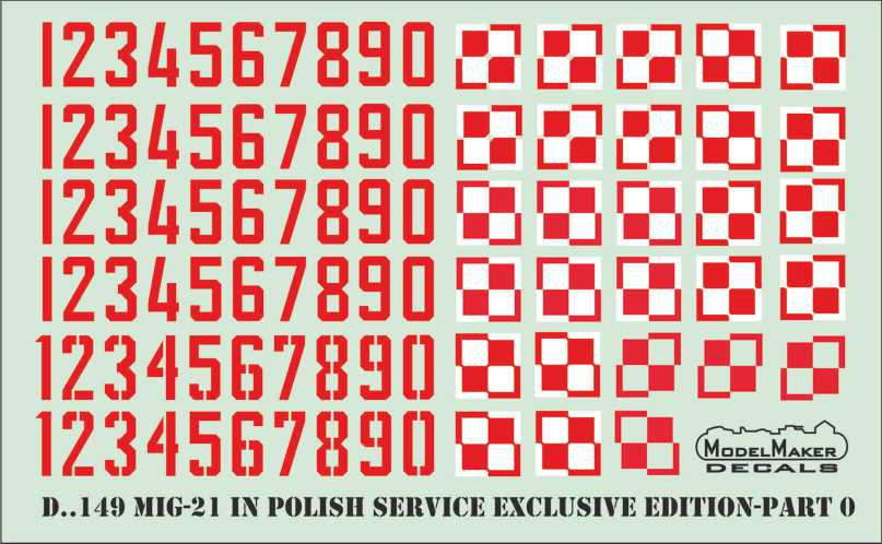 Model Maker D48149 1:48 MiG-21 Polish Service Edition Part 0