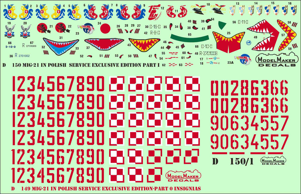 Model Maker D48150 1:48 MiG-21 Polish Service Edition Part I