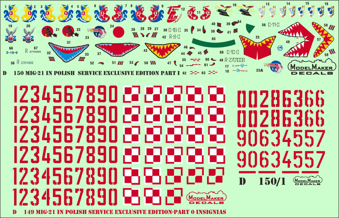 Model Maker D48150 1:48 MiG-21 Polish Service Edition Part I