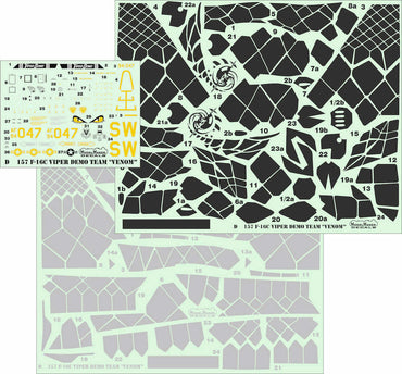Model Maker D48157 1:48 F-16C Viper Demo Team VENOM Decals