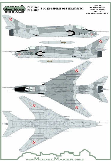 Model Maker Decals D48167 1:48 Sukhoi Su-22M4 Spirit of Stefan Stec