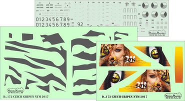 Model Maker Decals D48172 1:48 Czech Air Force Saab JAS-39C Gripen