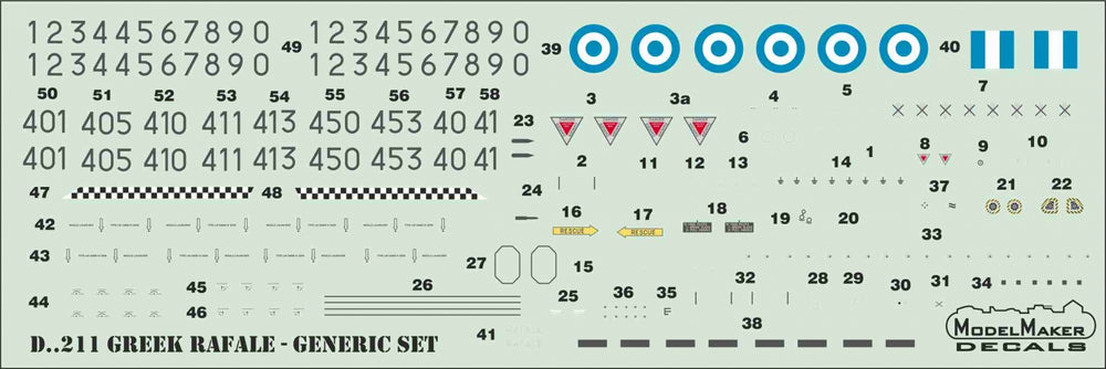 Model Maker Decals D48211 1:48 Greek Dassault Rafale